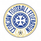 Georgian Football Federation soccer team logo, decals stickers