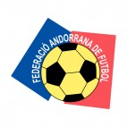 Andorran Football Federation logo, decals stickers