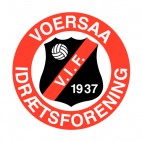 Voersaa IF soccer team logo , decals stickers