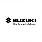 Suzuki Ride the winds of change, decals stickers