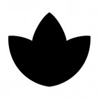 Tulip silhouette, decals stickers