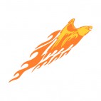 Flamboyant eagle flying up, decals stickers