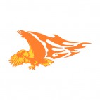 Flamboyant eagle rushing, decals stickers