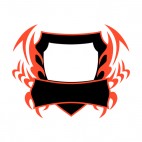 Black and red flames template , decals stickers