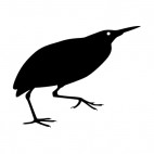 Bird with long beak, decals stickers