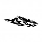 Flamboyant eagle flying , decals stickers