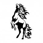 Flamboyant horse standing on two legs , decals stickers