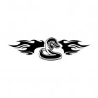 Flamboyant snake, decals stickers