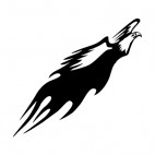 Flamboyant eagle flying up , decals stickers
