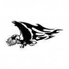 Flamboyant eagle rushing , decals stickers