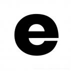 E internet explorer logo, decals stickers