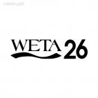 WETA 26 TV Channel, decals stickers