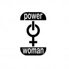 Funny Girl Power Woman, decals stickers