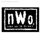 Wrestling NWO New world order, decals stickers