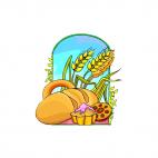 wheat products, decals stickers