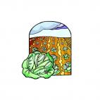 Cabbage field, decals stickers