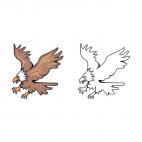 Flying eagles, decals stickers