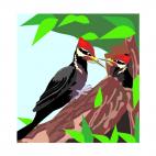 Woodpeckers, decals stickers