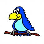 Bluebird on twig, decals stickers