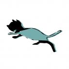 Cat jumping, decals stickers