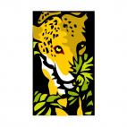 Leopard, decals stickers