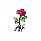 Rose cutting, decals stickers