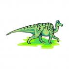 Green dinosaur, decals stickers