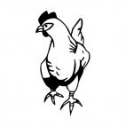 Strutting rooster, decals stickers