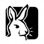 Rabbit logo, decals stickers