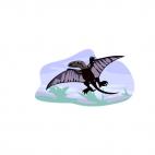 Pterodactyl flying, decals stickers