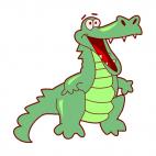 Happy alligator, decals stickers
