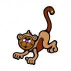 Monkey on two hands, decals stickers