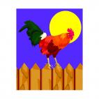 Rooster, decals stickers