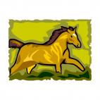 Running horse, decals stickers