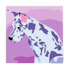 Sad hound, decals stickers