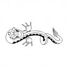 Happy eel, decals stickers