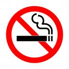 No smoking sign, decals stickers