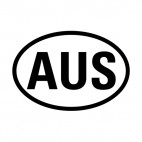 Australia sign, decals stickers