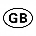 Great Britain sign, decals stickers