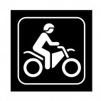 Quad trail sign, decals stickers