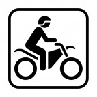 Quad trail sign , decals stickers