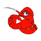 Lobster posing, decals stickers