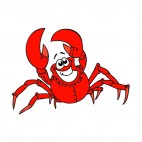 Fat crab smiling, decals stickers
