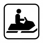 Snowmobiling sign , decals stickers