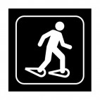 Snowshoeing sign, decals stickers