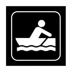 Boating sign, decals stickers