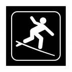 Surfing sign, decals stickers