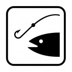 Fishing sign , decals stickers