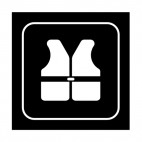 Lifejacket sign, decals stickers
