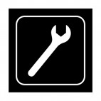 Wrench sign, decals stickers
